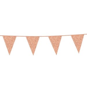 Girlang - Glittrande Ros�guld - 6 m
