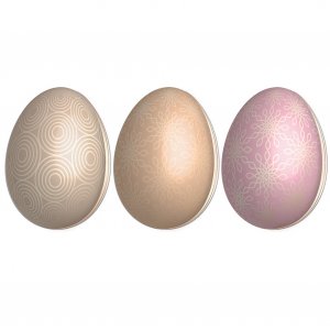 P�sk�gg - 3-pack - Rosa/Guldmetallic