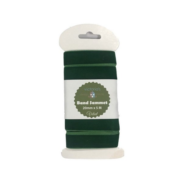 Presentband Sammet, Gr�n