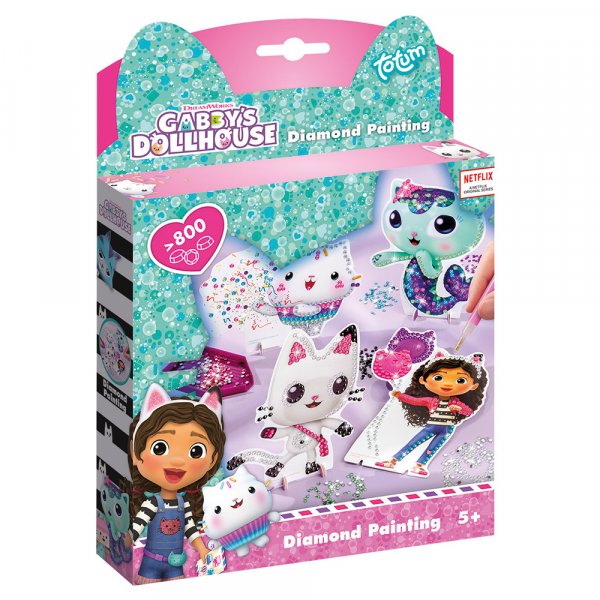 Kit med strassprlor - Gabby\\\'s Dollhouse - Diamond painting