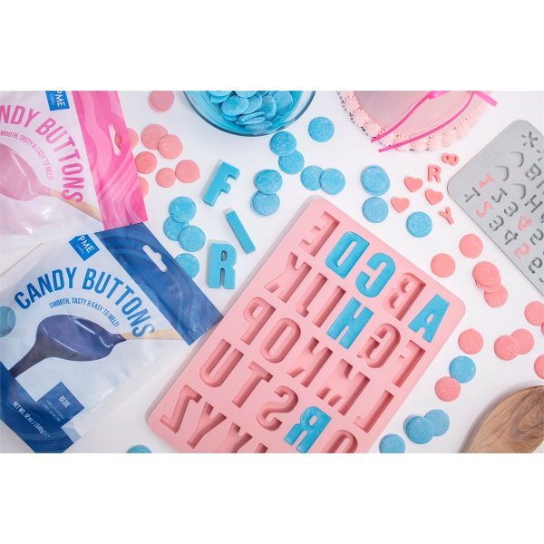 Candy Buttons - Svart - PME - 340g