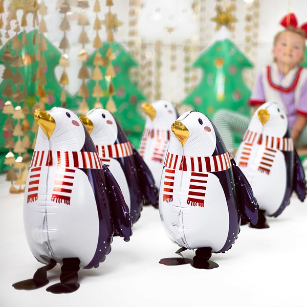 Folieballong - Pingvin med halsduk Folieballong - Pingvin med halsduk