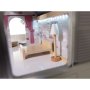 Docksk�p i MDF med LED-belysning 78 cm Vit inklusive 16 m�bler - Byggsats