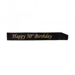 Ordensband - 50-�rsdag - Svart/Guld