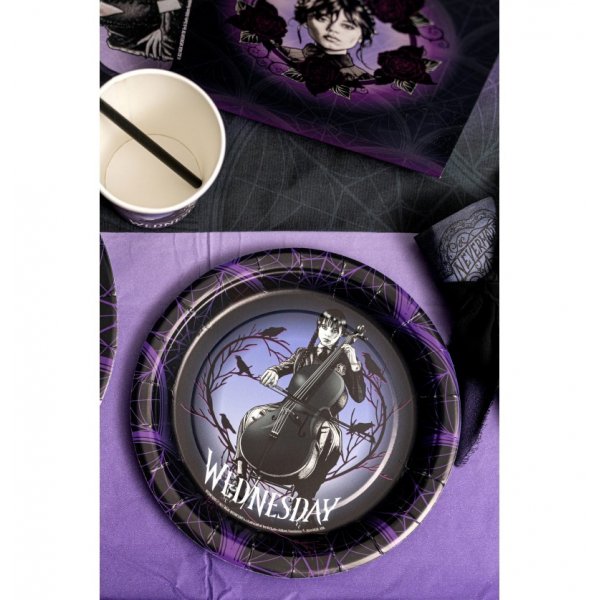 Papptallrikar - Wednesday - Assietter 18 cm - 8-pack