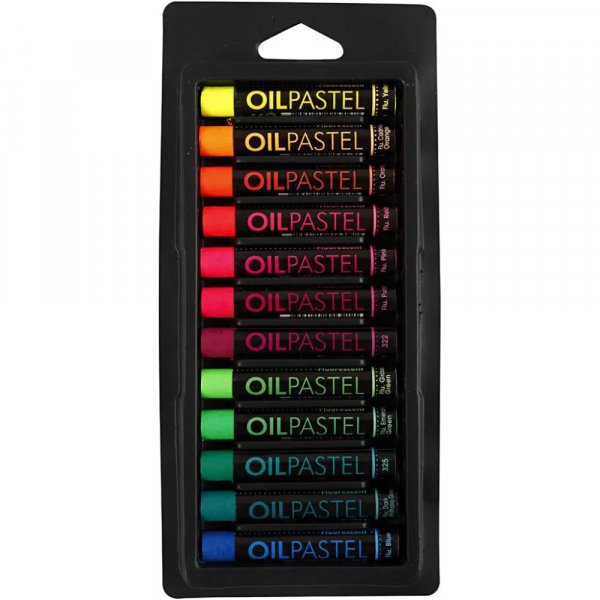 Kritor - Oljepastell - Mixade färger - 12-pack Kritor - Oljepastell - Mixade färger - 12-pack