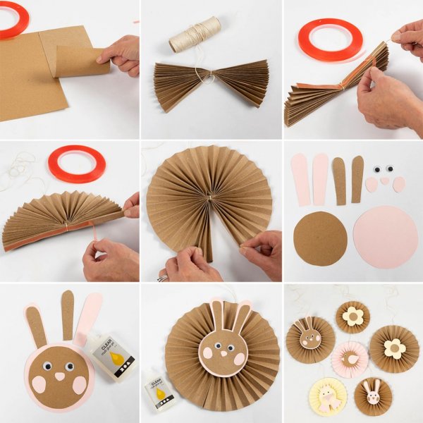 F�rgad kartong - A4 - 10 ark - Gul