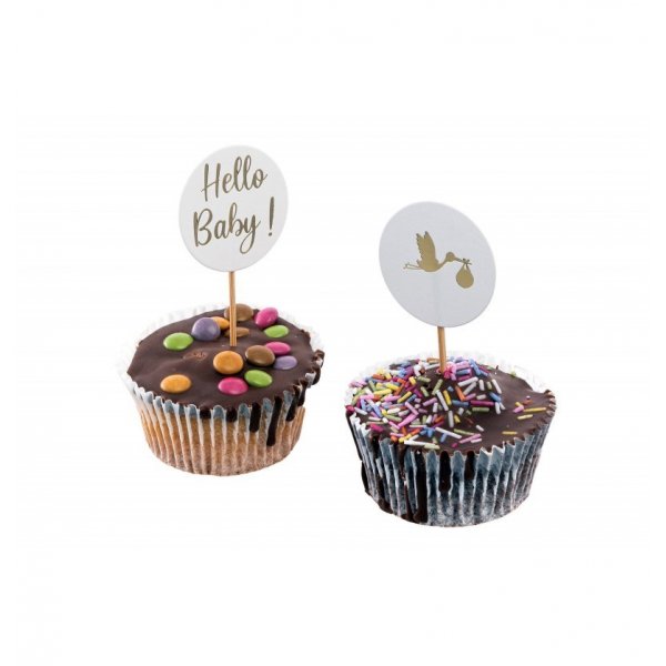 Cake Picks - Hello Baby - 6-pack
