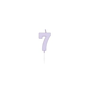 T�rtljus - Pastell Lila - 4,5 cm