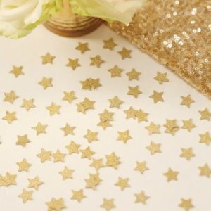 Konfetti - Stj�rnor - Guldglitter - 14 g