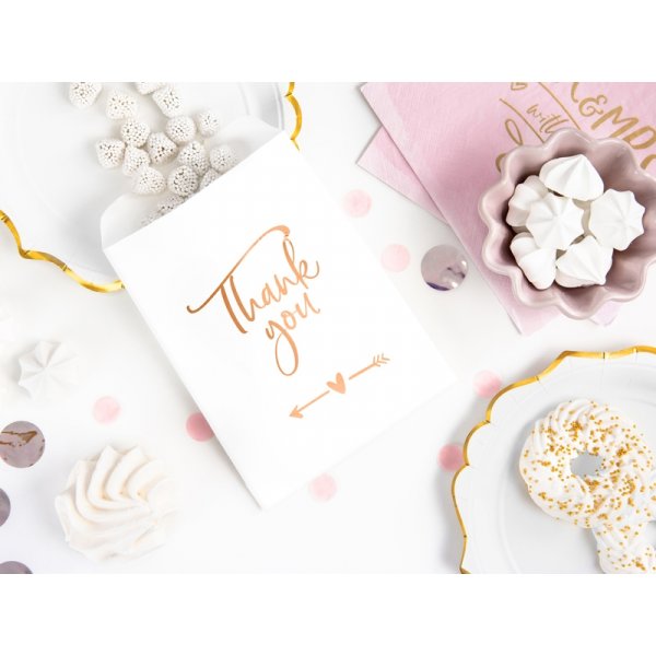 Godispåsar - Thank you - Roséguld - 6-pack Godispåsar - Thank you - Roséguld - 6-pack