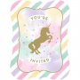 Inbjudningskort - Unicorn Sparkle
