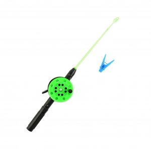 Fiskespö med klädnypa till fiskdamm Fiskespö med klädnypa till fiskdamm