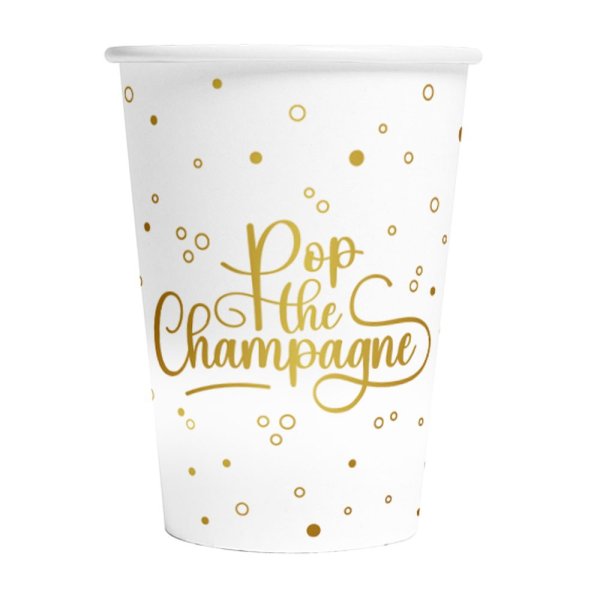 Pappmuggar - Pop the Champagne - 210 ml - 8-pack Pappmuggar - Pop the Champagne - 210 ml - 8-pack