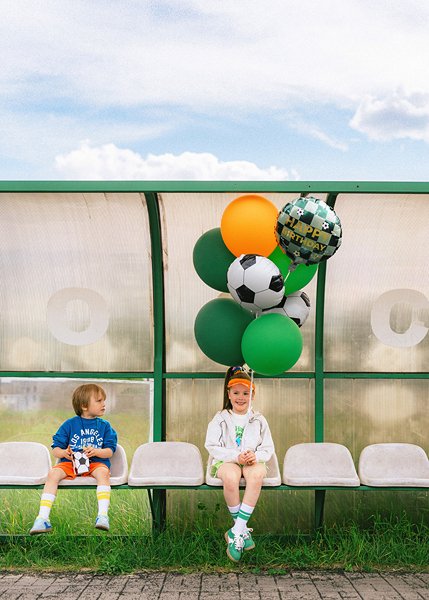 Folieballong fotboll - Mix