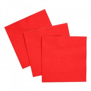 Sm� servetter - R�da - 24x24 cm - 20-pack