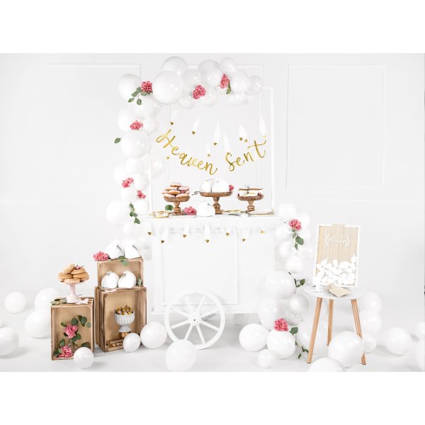 Pastellballonger - Premium 27 cm - Vita - 10-pack Pastellballonger - Premium 27 cm - Vita - 10-pack