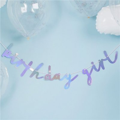 Backdrop - Iridescent - Birthday Girl