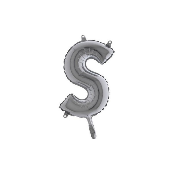 Bokstavsballong Silver 35 cm