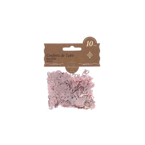 Konfetti 10 - Ros�guld - 1 cm
