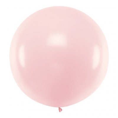 Jtteballong Enfrgad - Ljusrosa