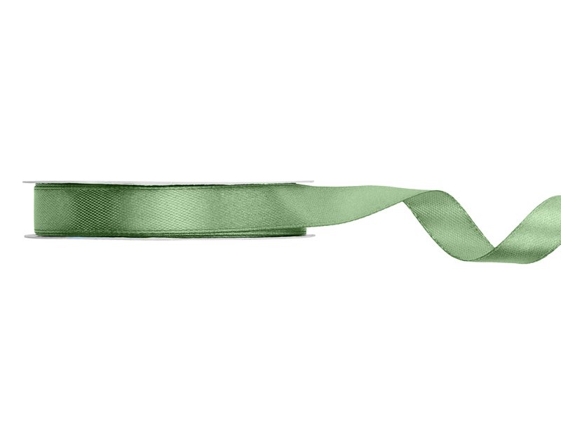 Satinband – Sage – (Bredd: 12 mm) – 25 meter – Satinband, Band & Snören till bröllop