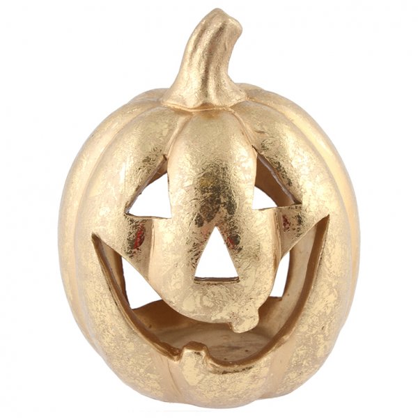 Ljuslykta - Pumpa - Guld