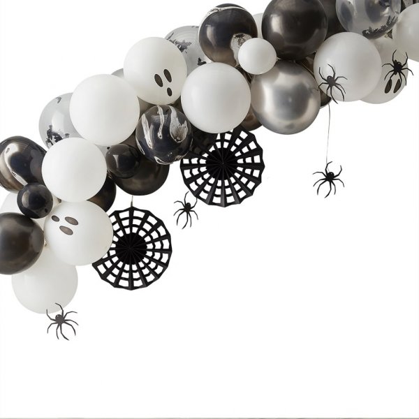 Ballongb�ge - Halloween - Svart/Vit
