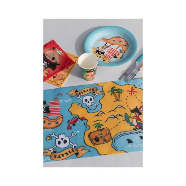 Papperstallrikar Barnkalas Pirattema 10-pack
