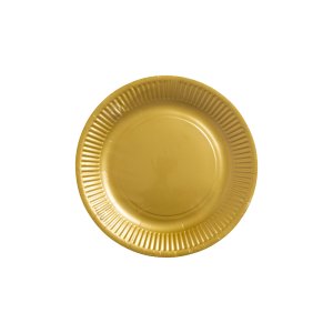 Papptallrikar - Guld - 18 cm - 8-pack