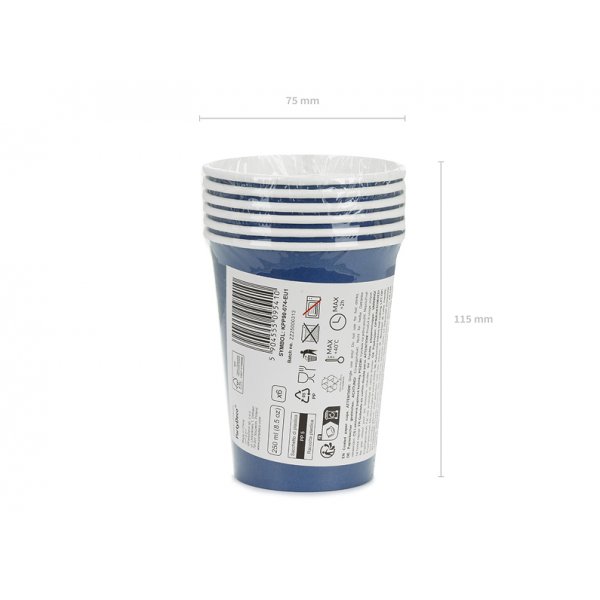 Pappmugg - M�rkbl�