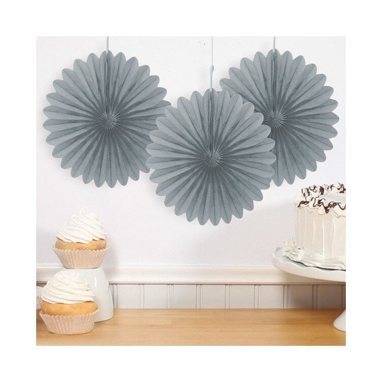 Pappersmånar Mini 3-pack Silver/Grå – Fyndhörnan
