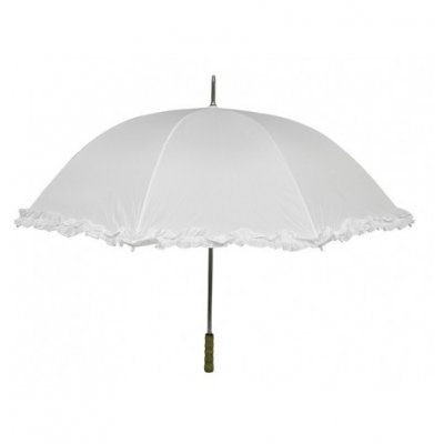 Paraply - 98 x 120 cm - Vit