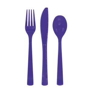 �teranv�ndbar Bestick - Lila - 18-pack
