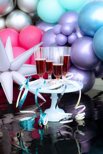 Champagneglas i plast