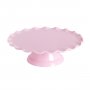 T�rtfat med v�gig kant, rosa