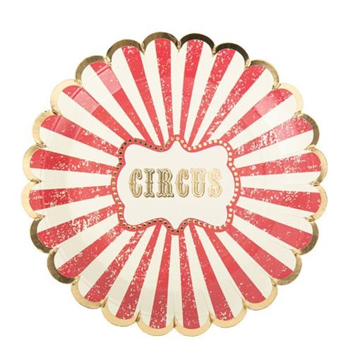 Papptallrikar - Cirkus - 8-pack