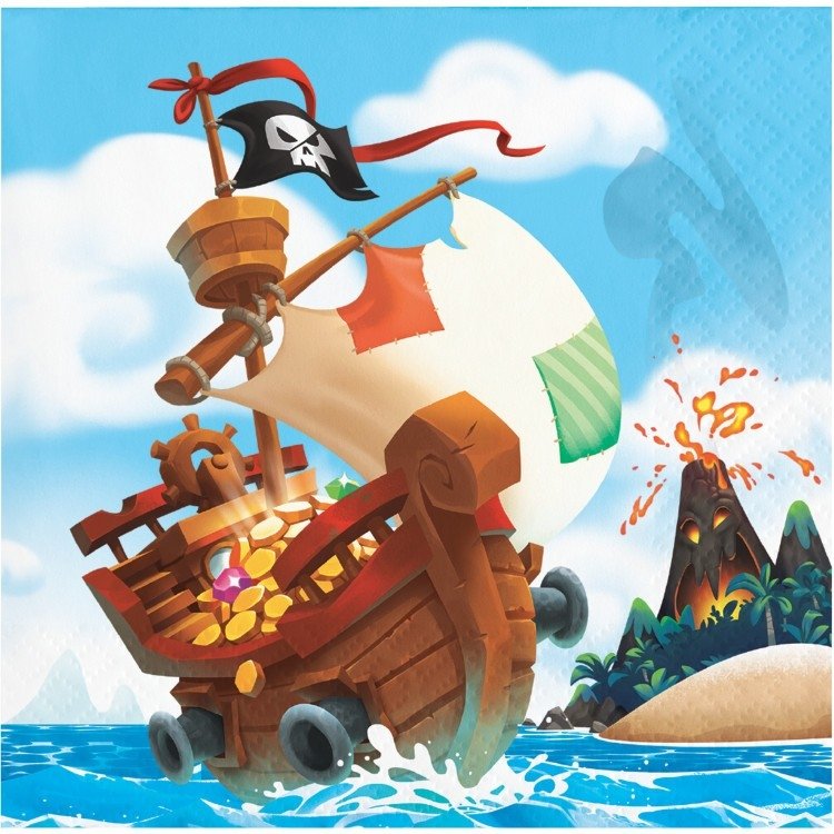 Piratskatt Kaffeservetter - Fyndhörnan