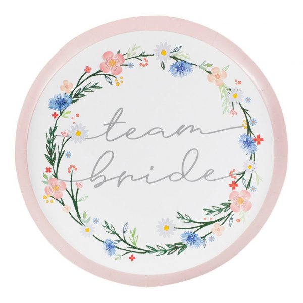 Papptallrikar - Boho Bride - 8-pack