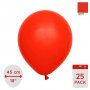 Ballonger enfärgade - Premium 45 cm - Red - 25-pack