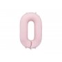 Sifferballong - Ljusrosa pastell - 86 cm - Siffra: 0