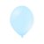 Enfärgade ballonger - Premium 27 cm - Ljusblå - 50-pack
