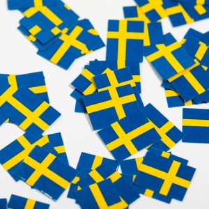 Konfetti - Svenska flaggan - 150 st