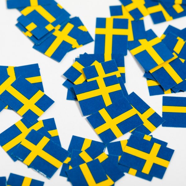 Konfetti - Svenska flaggan - 150 st
