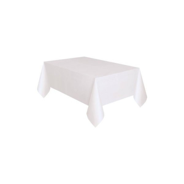 Plastduk Vit, 137cm x 274cm