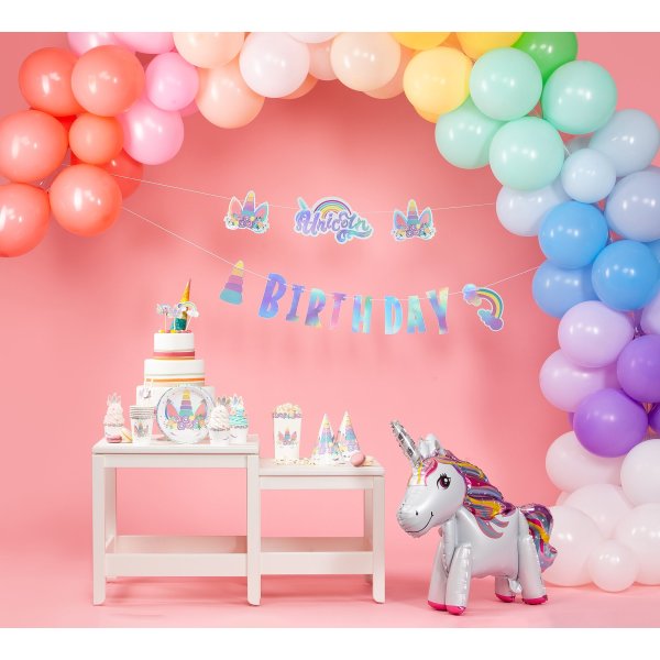 T�rtdekorationer - Unicorn - 5 pack