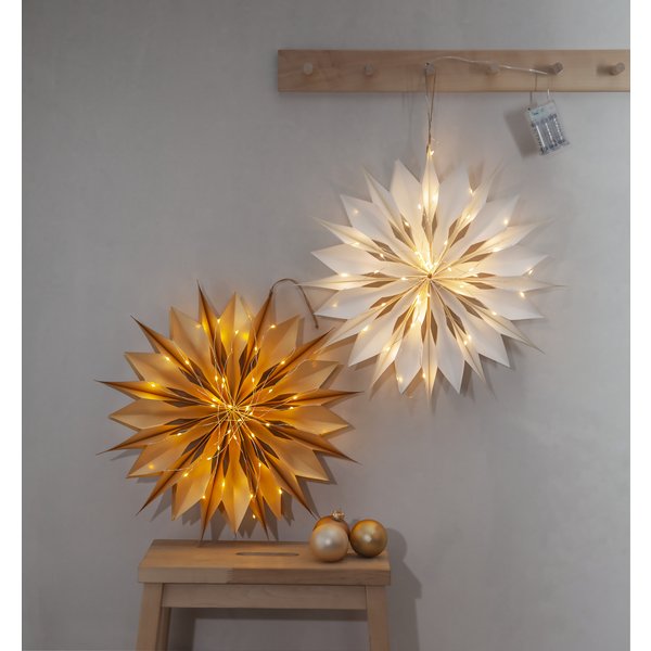 Julstjrna - Flinga 45 cm - Guld