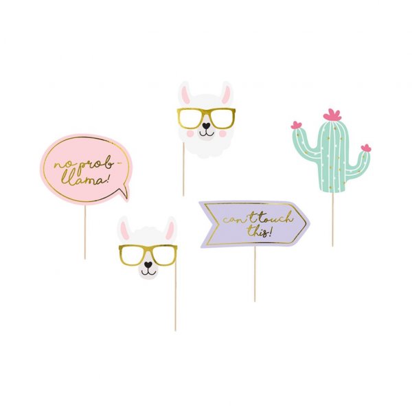 Photo booth - Lalala Llama - 5-pack Photo booth - Lalala Llama - 5-pack