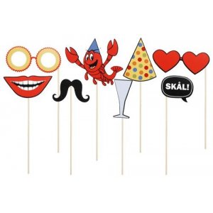 Fotoprops - Kräftskiva - 8-pack Fotoprops - Kräftskiva - 8-pack