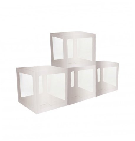 Ballongdekoration - Klossar - Transparent/Vit Ballongdekoration - Klossar - Transparent/Vit